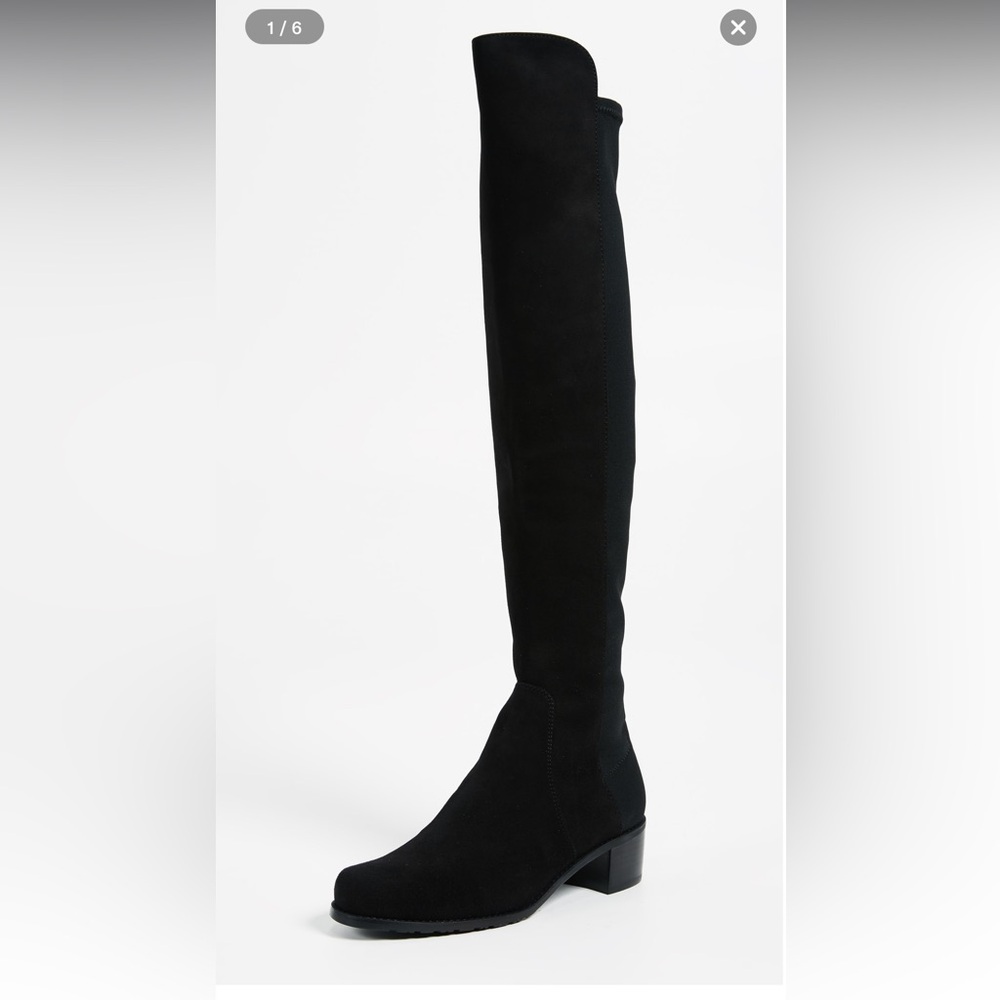 Stuart Weitzman Reserve Stretch Suede Boots
